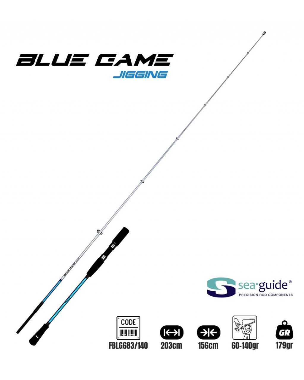 Fujin Bluegame Jigging 203Cm 60-140Gr Jig Kamisi	