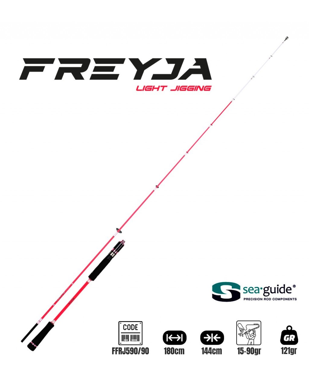 Fujin Freyja Light Jigging 180Cm 15-90Gr Jig Kamis	