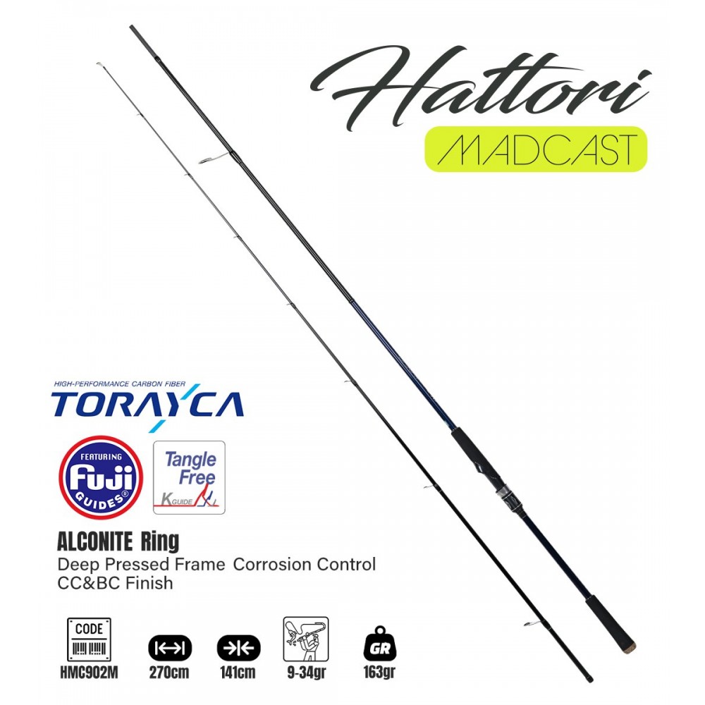 Fujin Madcast 270Cm 9-34Gr Spin Kamisi Fujin Madcast 270Cm 9-34Gr Spin Kamisi