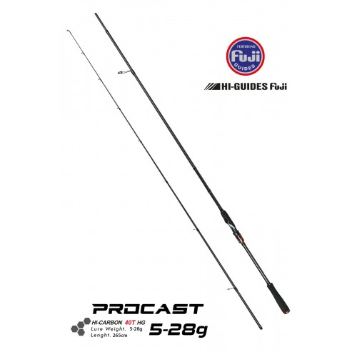 Fujin Procast 265Cm 5-28 Gr Spin Kamisi	 Fujin Procast 265Cm 5-28 Gr Spin Kamisi