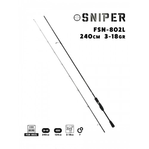 Fujin Sniper 240Cm 3-18Gr Light Spin Kamisi	 Fujin Sniper 240Cm 3-18Gr Light Spin Kamisi