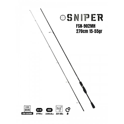 Fujin Sniper 270Cm 15-55Gr Spin Kamışı Fujin Sniper 270Cm 15-55Gr Spin Kamışı