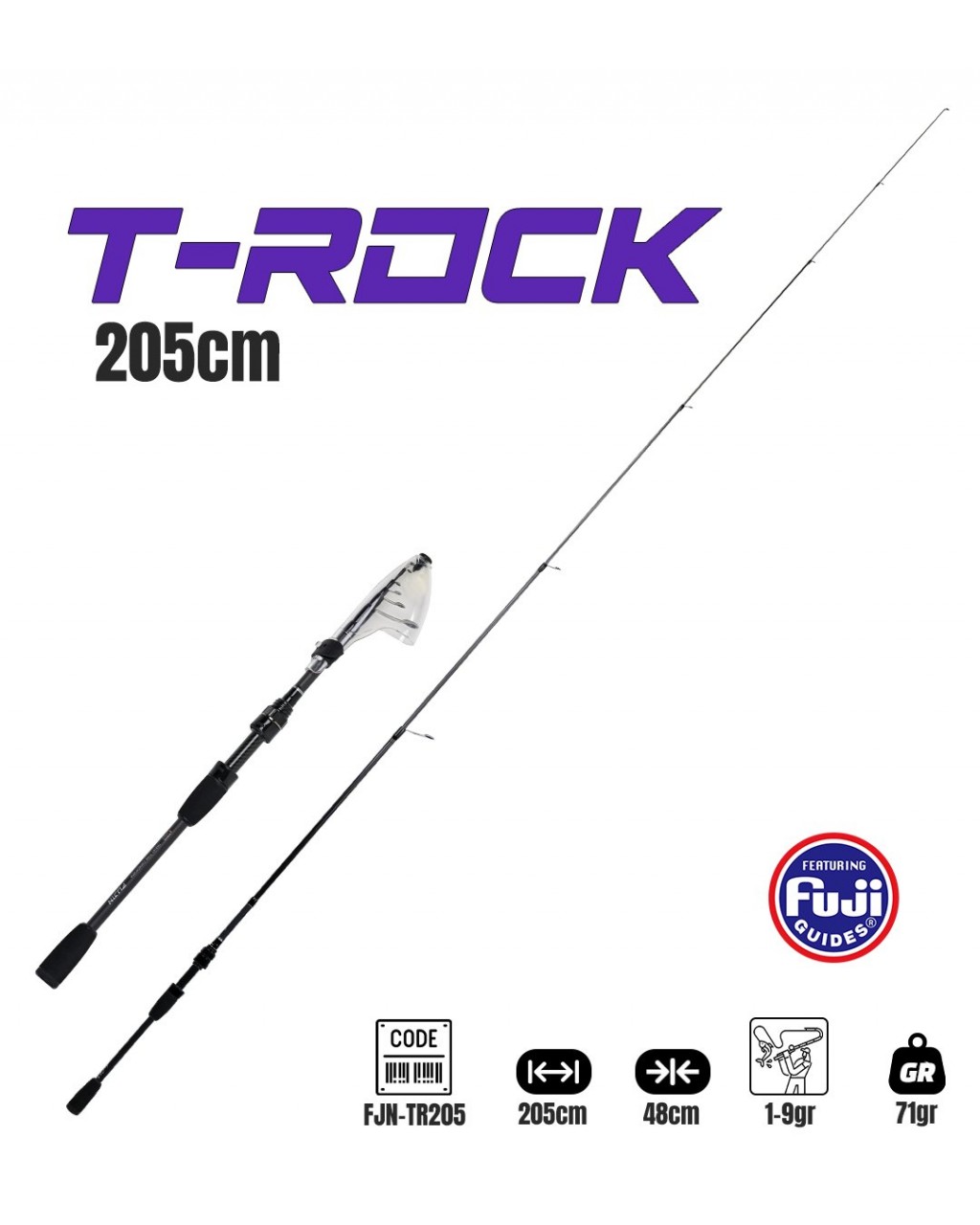 Fujin T-Rock 205Cm 1-9Gr Teleskopik LRF Kamisi	