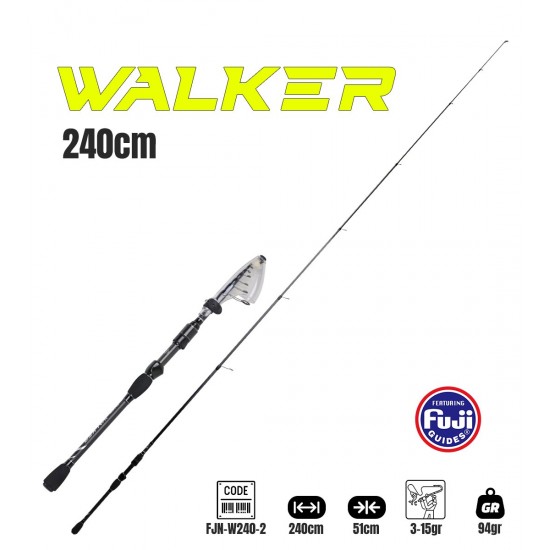Fujin Walker 240Cm 3-15Gr Teleskopik Spin Kamisi	