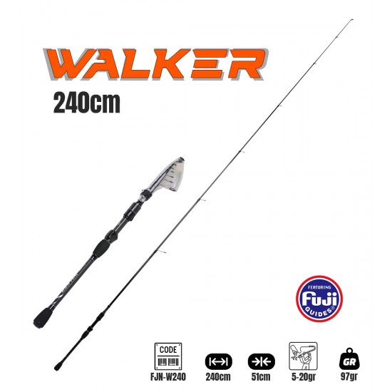 Fujin Walker 240Cm 5-20Gr Teleskopik Spin Kamisi	