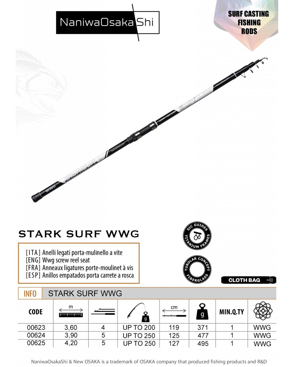 NANIWAOSAKASHI STARK SURF 3,90CM 100-250