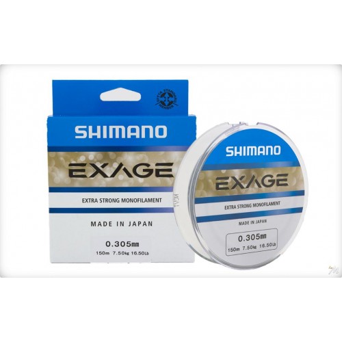 Shimano Misina Exage 150M 0.355Mm 10.4Kg Çelik Grisi Shimano Misina Exage 150M 0.355Mm 10.4Kg Çelik Grisi