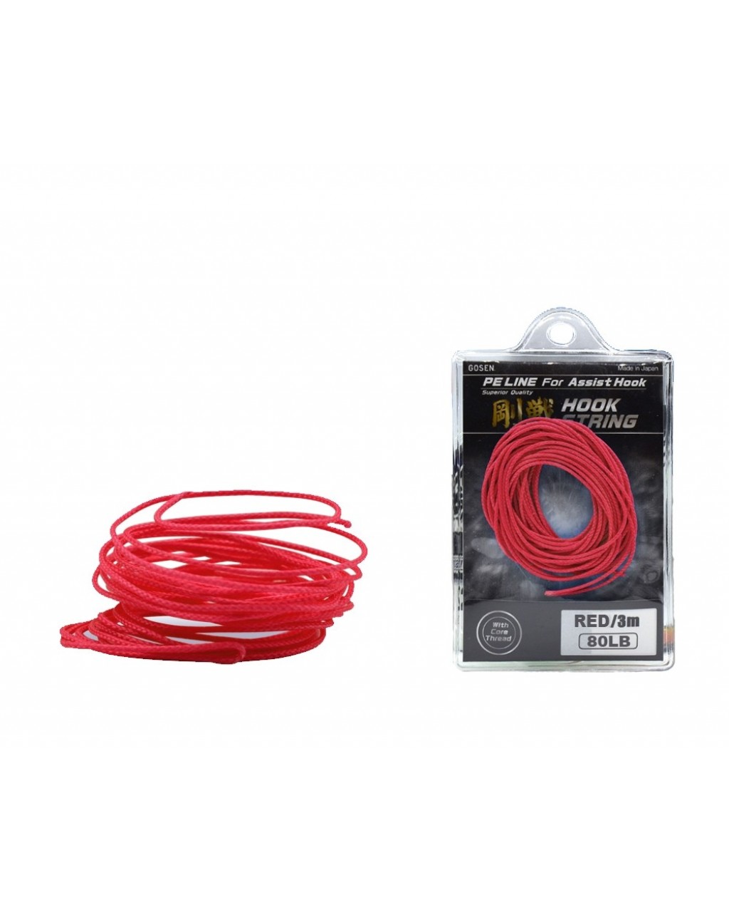 GOSEN HOOK STRING 3 MT RED 080 LB GOSEN HOOK STRING 3 MT RED 080 LB