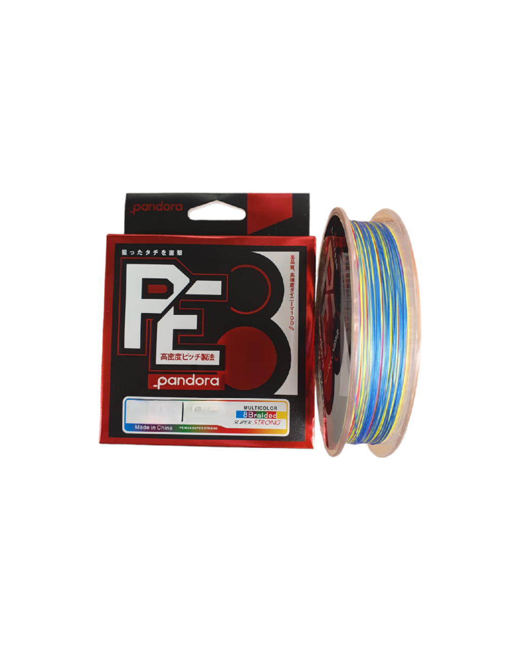 Pandora PE-8 Braid 8X 300 Mt Multicolor 0.08 Mm
