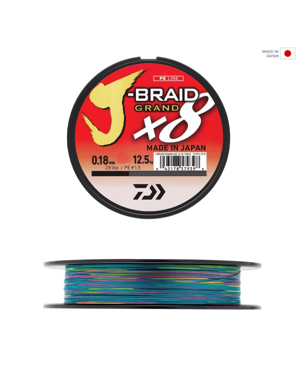 DAIWA JB GRAND 8B 300M, 0,22MM MULTICOLOR IP MISINA DAIWA JB GRAND 8B 300M, 0,22MM MULTICOLOR IP MISINA