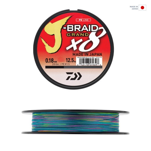 DAIWA JB GRAND 8B 300M, 0,22MM MULTICOLOR IP MISINA    	 DAIWA JB GRAND 8B 300M, 0,22MM MULTICOLOR IP MISINA