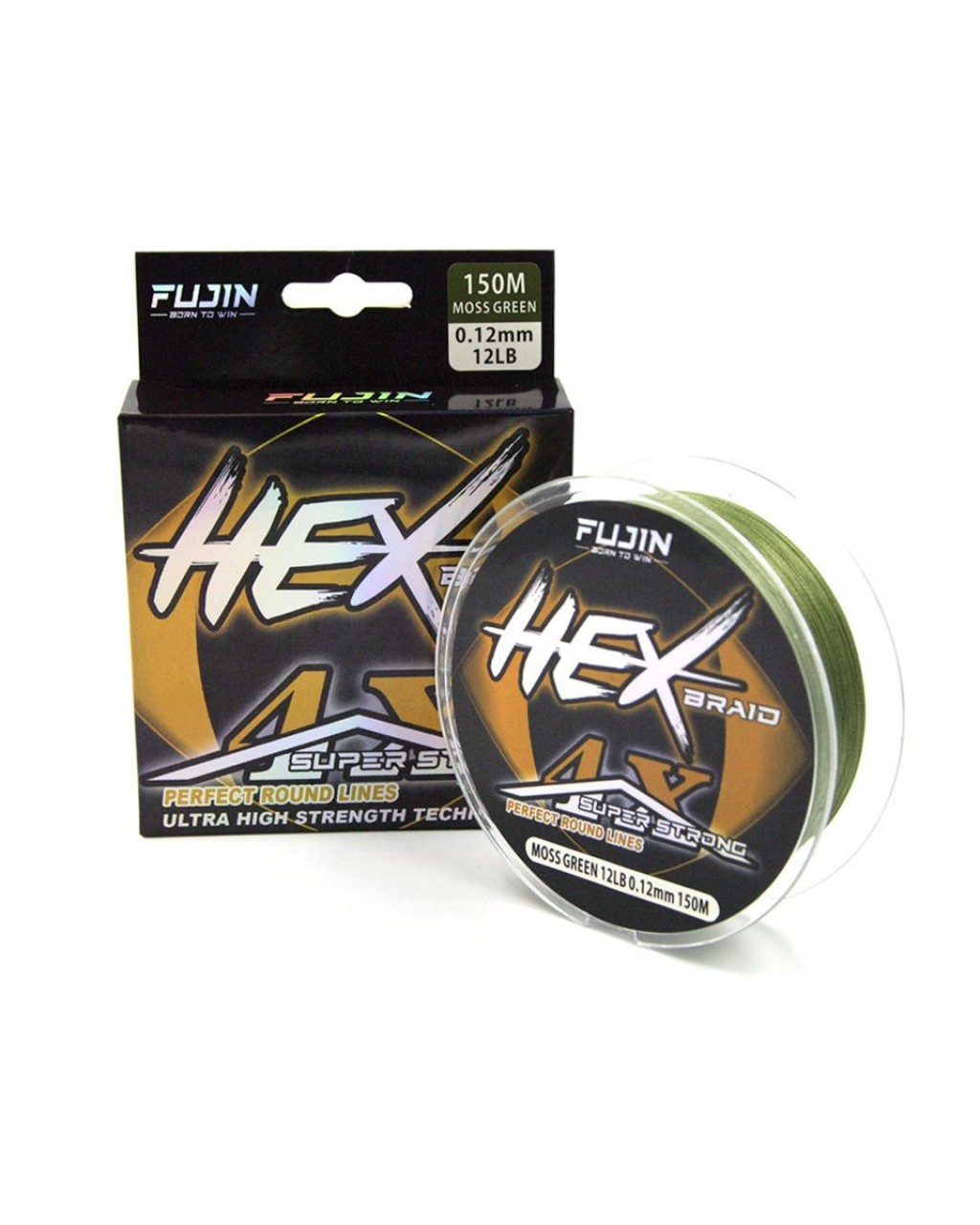 Fujin Hex 4X 150Mt. 0.10Mm Moss Green Pe Line Fujin Hex 4X 150Mt. 0.10Mm Moss Green Pe Line