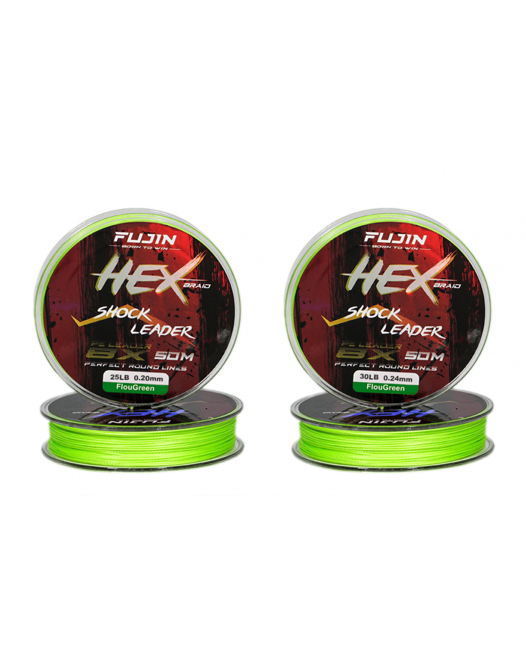 Fujin Hex 8X 50Mt. 0.20Mm Fluo Green Pe Line Fujin Hex 8X 50Mt. 0.20Mm Fluo Green Pe Line