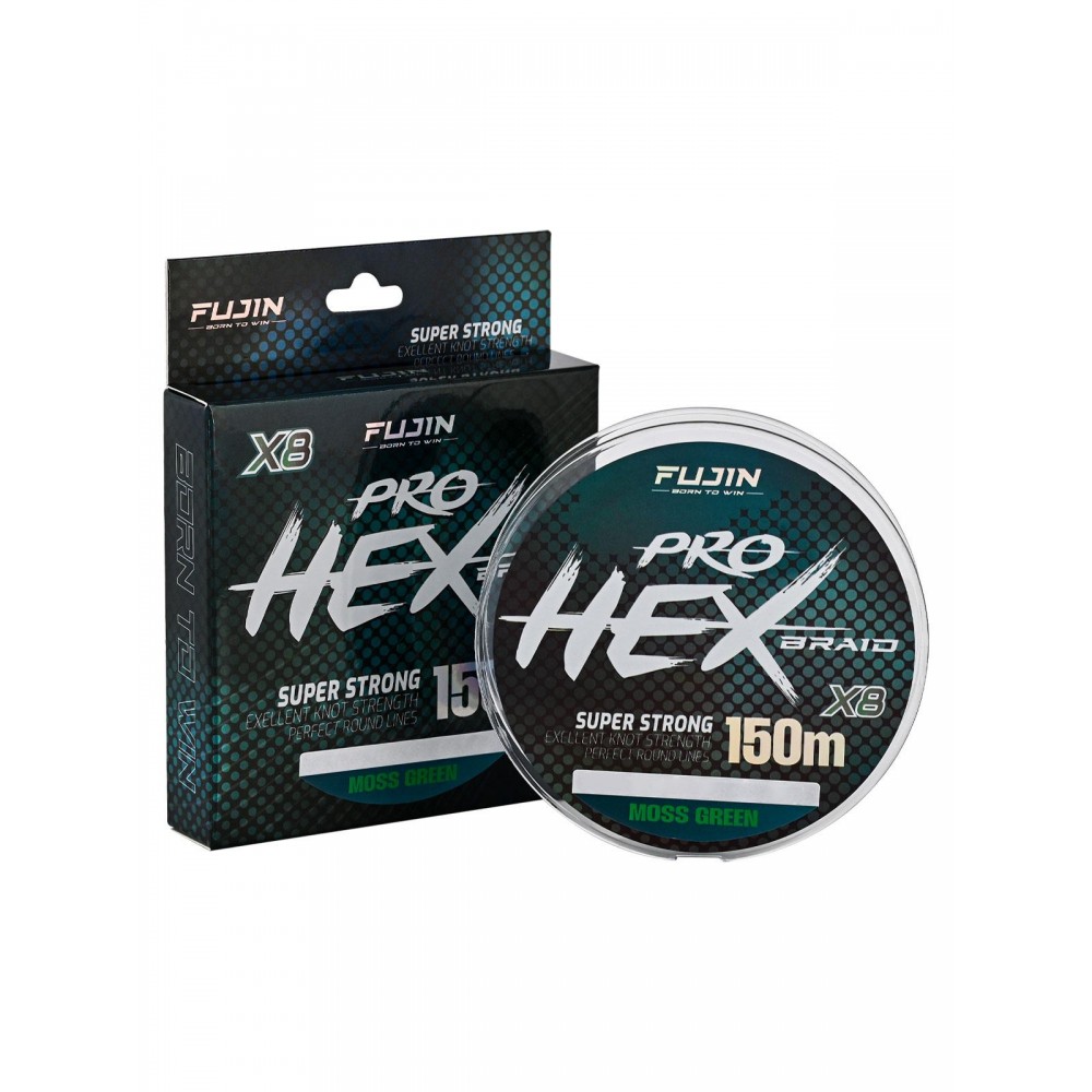 Fujin Pro Hex 8X 150Mt. 0.14Mm Moss Green Pe Line Fujin Pro Hex 8X 150Mt. 0.14Mm Moss Green Pe Line