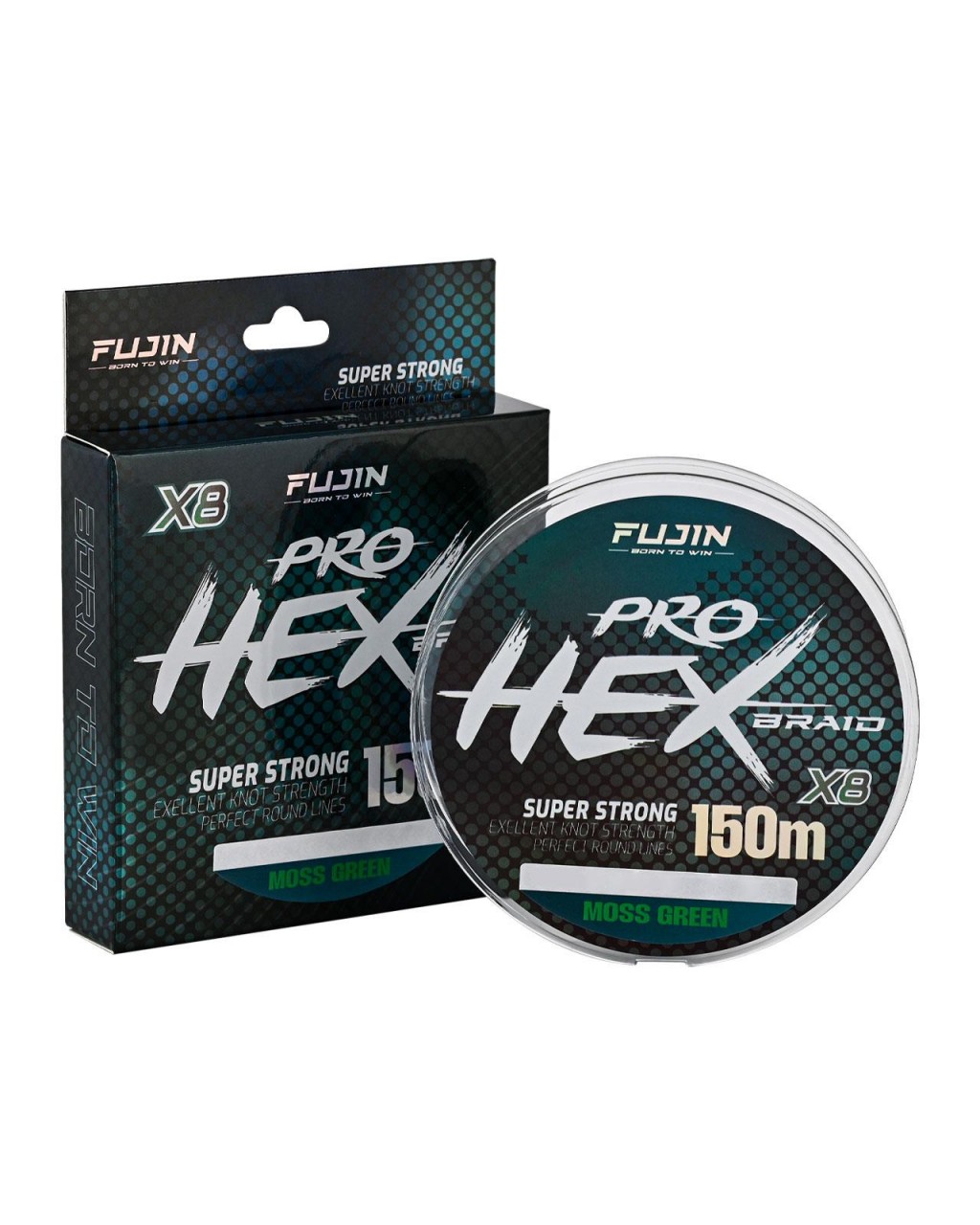 Fujin Pro Hex 8X 150Mt. 0.11Mm Moss Green Pe Line Fujin Pro Hex 8X 150Mt. 0.11Mm Moss Green Pe Line