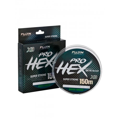 Fujin Pro Hex 8X 150Mt. 0.14Mm Moss Green Pe Line	 Fujin Pro Hex 8X 150Mt. 0.14Mm Moss Green Pe Line