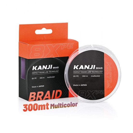 Fujin Kanji 8X 300MT 0.330Mm Multi Color Pe Line	
