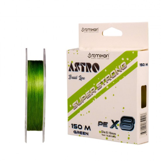 REMIXON ASTRO 8X 0.18MM 150M, GREEN IP MISINA REMIXON ASTRO 8X 0.18MM 150M, GREEN IP MISINA
