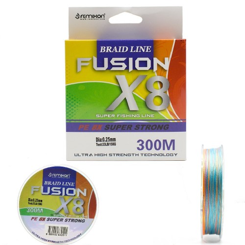 Remixon Fusion 300M X8 Multi Color Ip Misina 0.22 Mm Remixon Fusion 300M X8 Multi Color Ip Misina 0.22 Mm