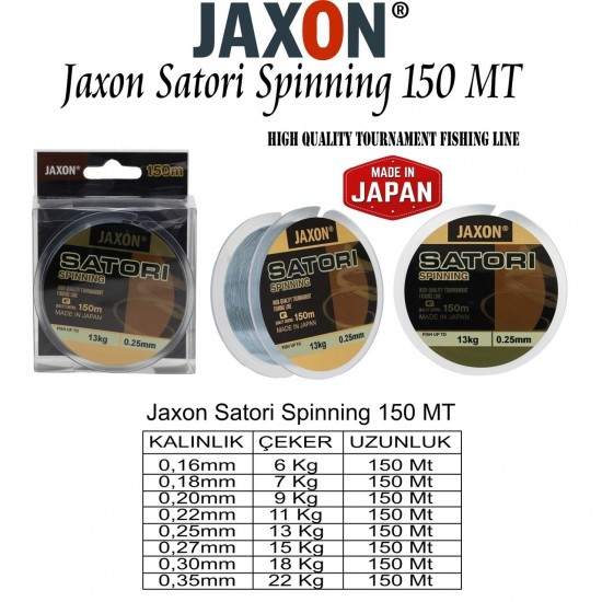 Jaxon Satori Spinning 150 MT 0,25 Mm