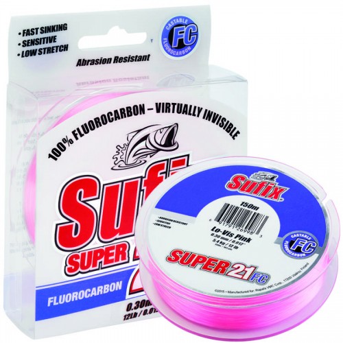 0.25 SUFIX SUPER 21 F.CARBON PINK MIS.50M 0.25 SUFIX SUPER 21 F.CARBON PINK MIS.50M