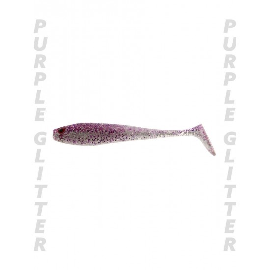 Fujin Duck Tail 9Cm Silikon Balik #Purple Glitter