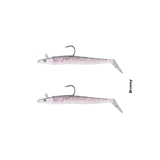 Fujin Zand Eel 11Cm 7Gr-14Gr Double Body+Head Silikon Balik Browny