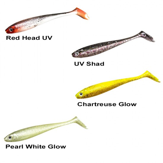 Ryuji Panic Shad 9Cm 5.5Gr Silikon Yem PEARL WHİTE GLOW