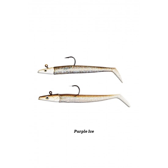 Fujin Zand Eel 11Cm 7-14G Double Combo Purple Ice	