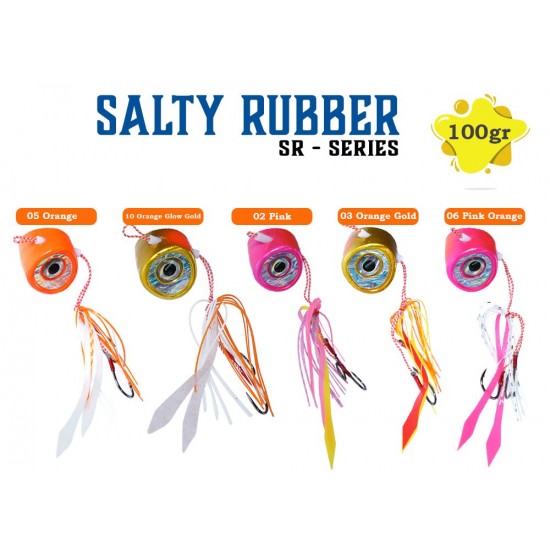 Fujin Salty Rubber 100Gr #06 Pink Orange 3D SR-12