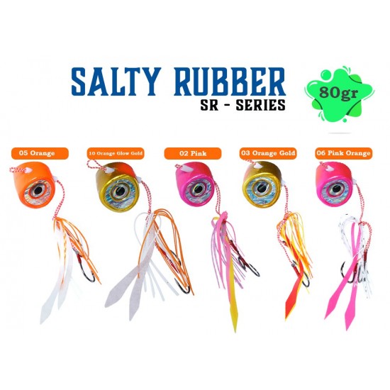 Fujin Salty Rubber 80Gr #10 Orange Glow 3D SR-021