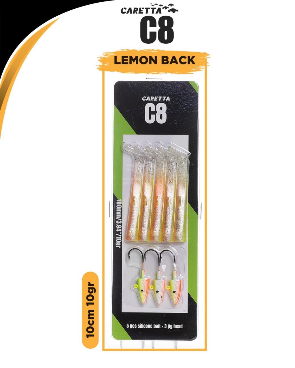 Caretta C8 10 Cm 10G Color Code :LEMON BACK Caretta C8 10 Cm 10G Color Code :LEMON BACK