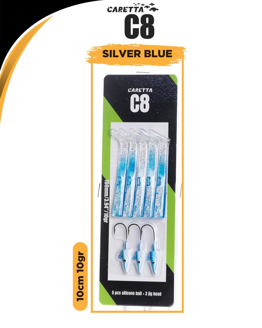 Caretta C8 10 Cm 10G Color Code: SILVER BLUE Caretta C8 10 Cm 10G Color Code: SILVER BLUE