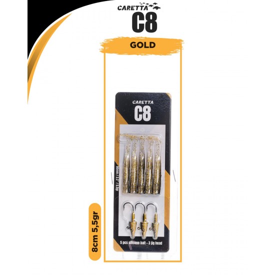 Caretta C8 8Cm 5.5 Gr Color Code: GOLD