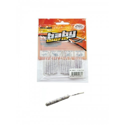 Fujin Baby Worm Fjbw05 5,2Cm Floating Pearl White  Fujin Baby Worm Fjbw05 5,2Cm Floating Pearl White