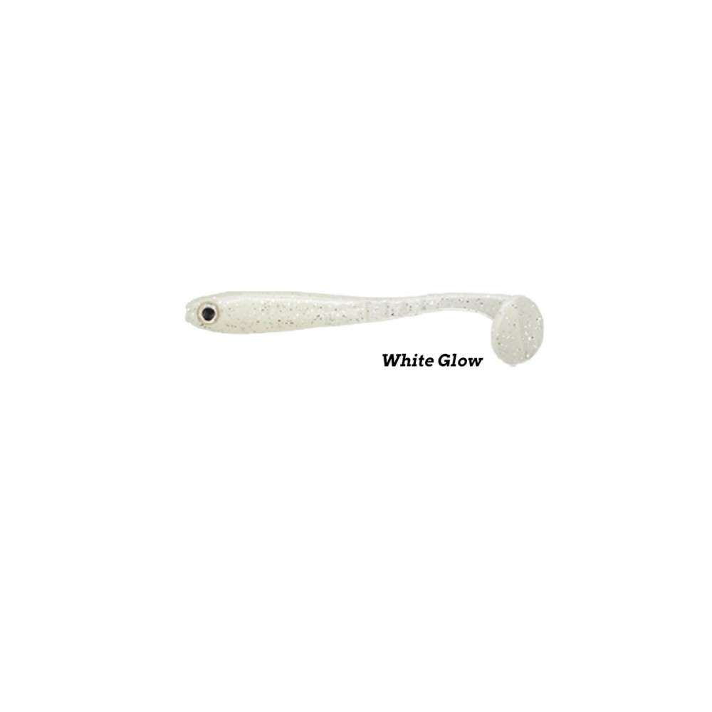 Fujin Bomb Shad 85Mm Slikon Balik White Glow