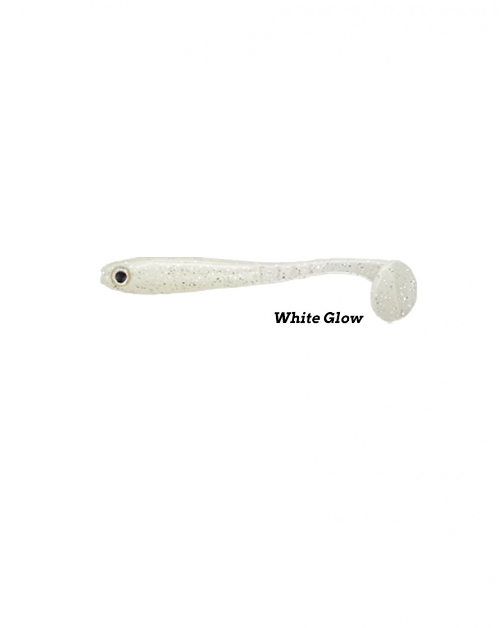 Fujin Bomb Shad 85Mm Slikon Balik White Glow Fujin Bomb Shad 85Mm Slikon Balik White Glow