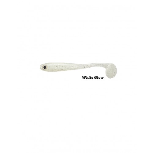 Fujin Bomb Shad 85Mm Slikon Balik White Glow Fujin Bomb Shad 85Mm Slikon Balik White Glow