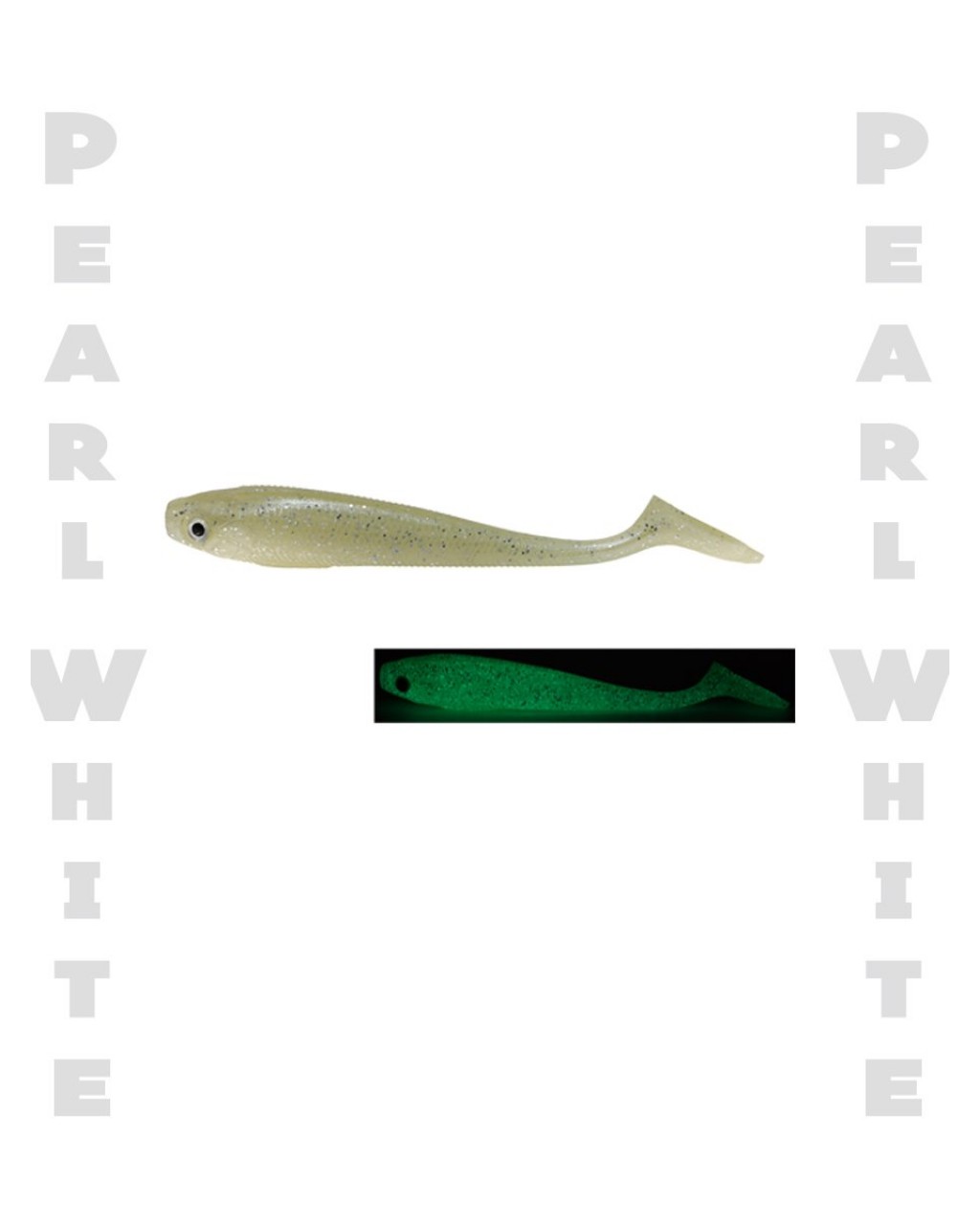 Fujin Duck Tail 9Cm Silikon Balik Pearl White SB09 Fujin Duck Tail 9Cm Silikon Balik Pearl White SB09