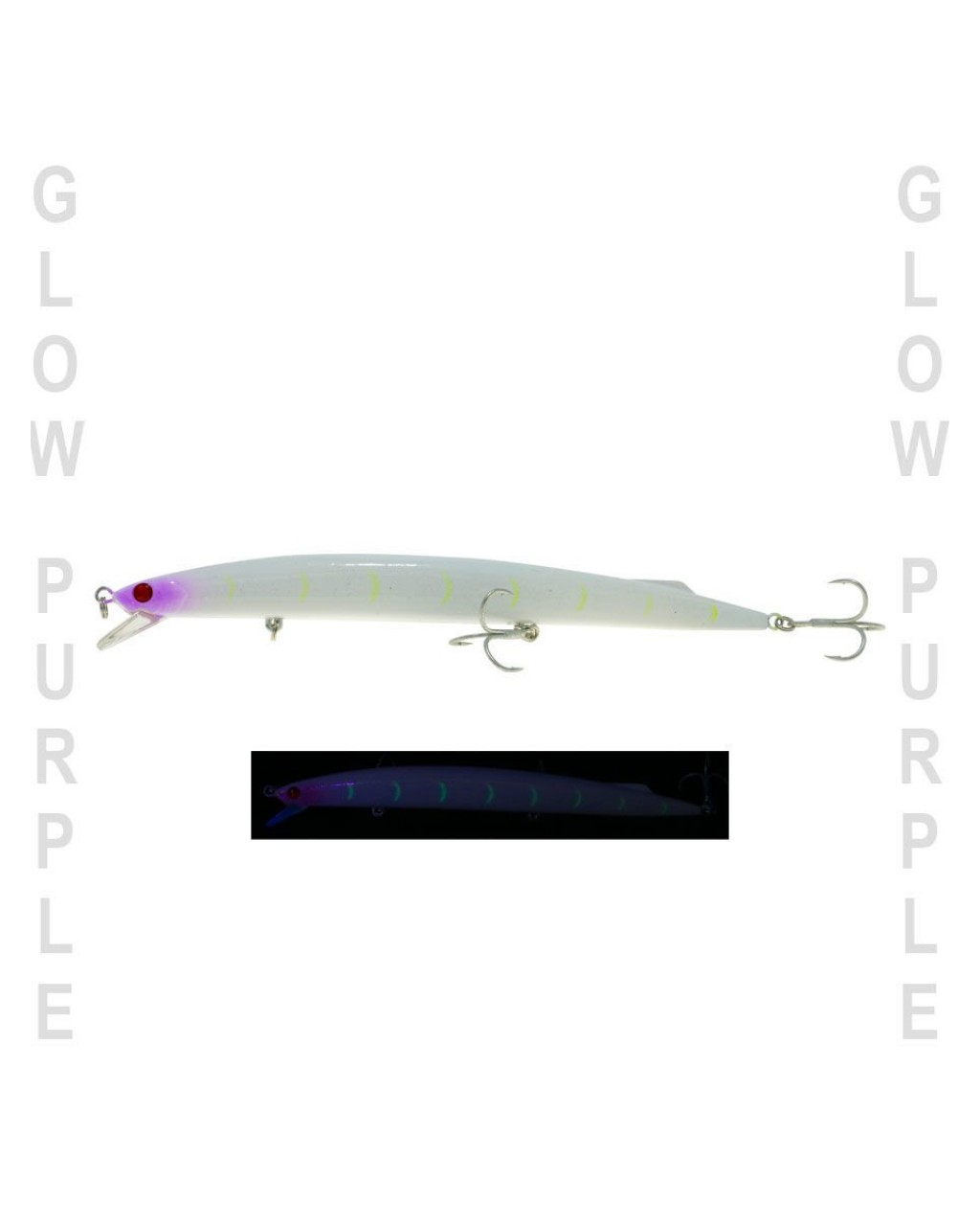 Fujin Kingjerk Sinking 19Cm 34Gr #Glow Purple #034 Fujin Kingjerk Sinking 19Cm 34Gr #Glow Purple #034