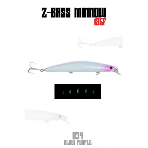 Fujin Z-Bass Minnow 125F 21Gr #034 Glow Purple Fujin Z-Bass Minnow 125F 21Gr #034 Glow Purple
