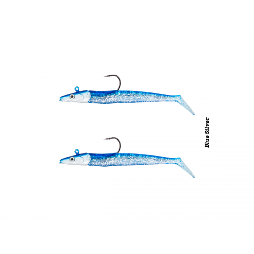 Fujin Zand Eel 11Cm 7Gr-14Gr Double Body+Head Silikon Balik Blue Silver Fujin Zand Eel 11Cm 7Gr-14Gr Double Body+Head Silikon Balik Blue Silver