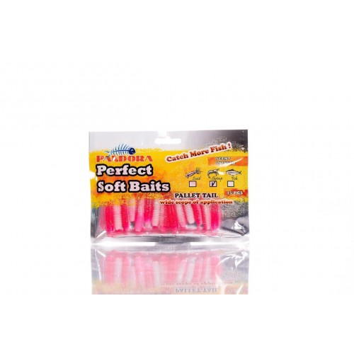 Pandora Perfect Soft Baits Pallet Tail 7 Cm (15'Li Paket) PINKY  Pandora Perfect Soft Baits Pallet Tail 7 Cm (15'Li Paket) PINKY