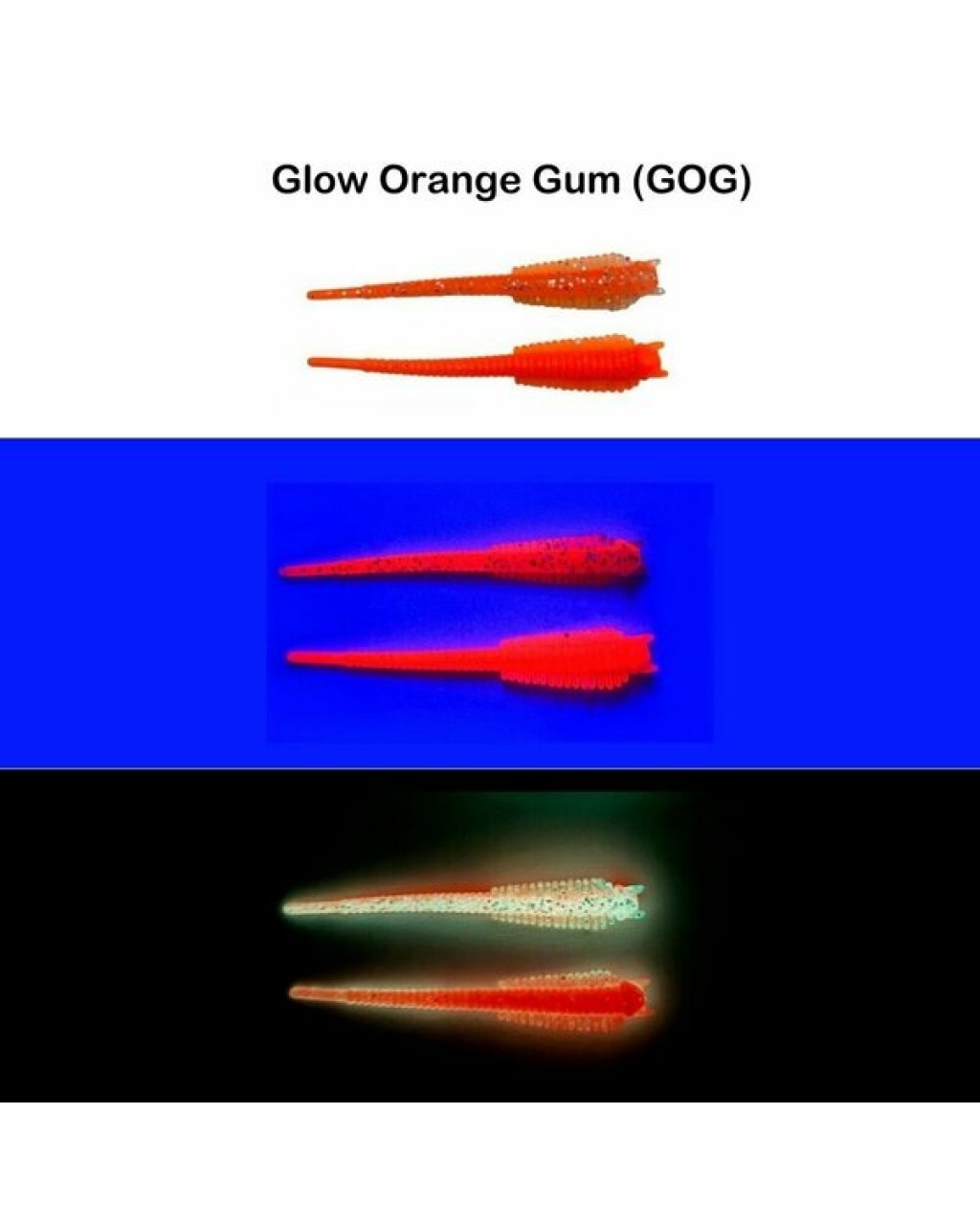 SPIINX SANDWORM SILIKON 6CM 18P GLOW ORANGE GUM