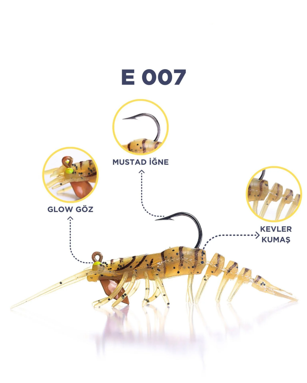 CARETTA SAKURA SHRIMP 6,5G 76Mm E 007