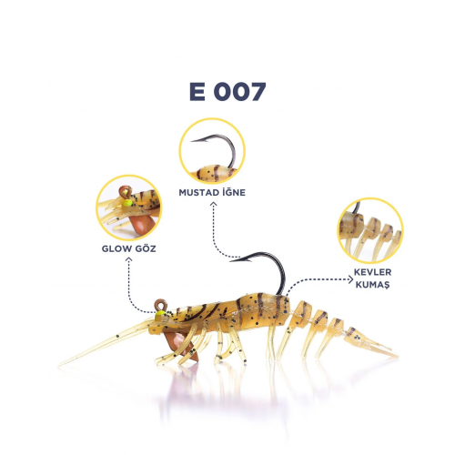 CARETTA SAKURA SHRIMP 6,5G 76Mm E 007 CARETTA SAKURA SHRIMP 6,5G 76Mm E 007