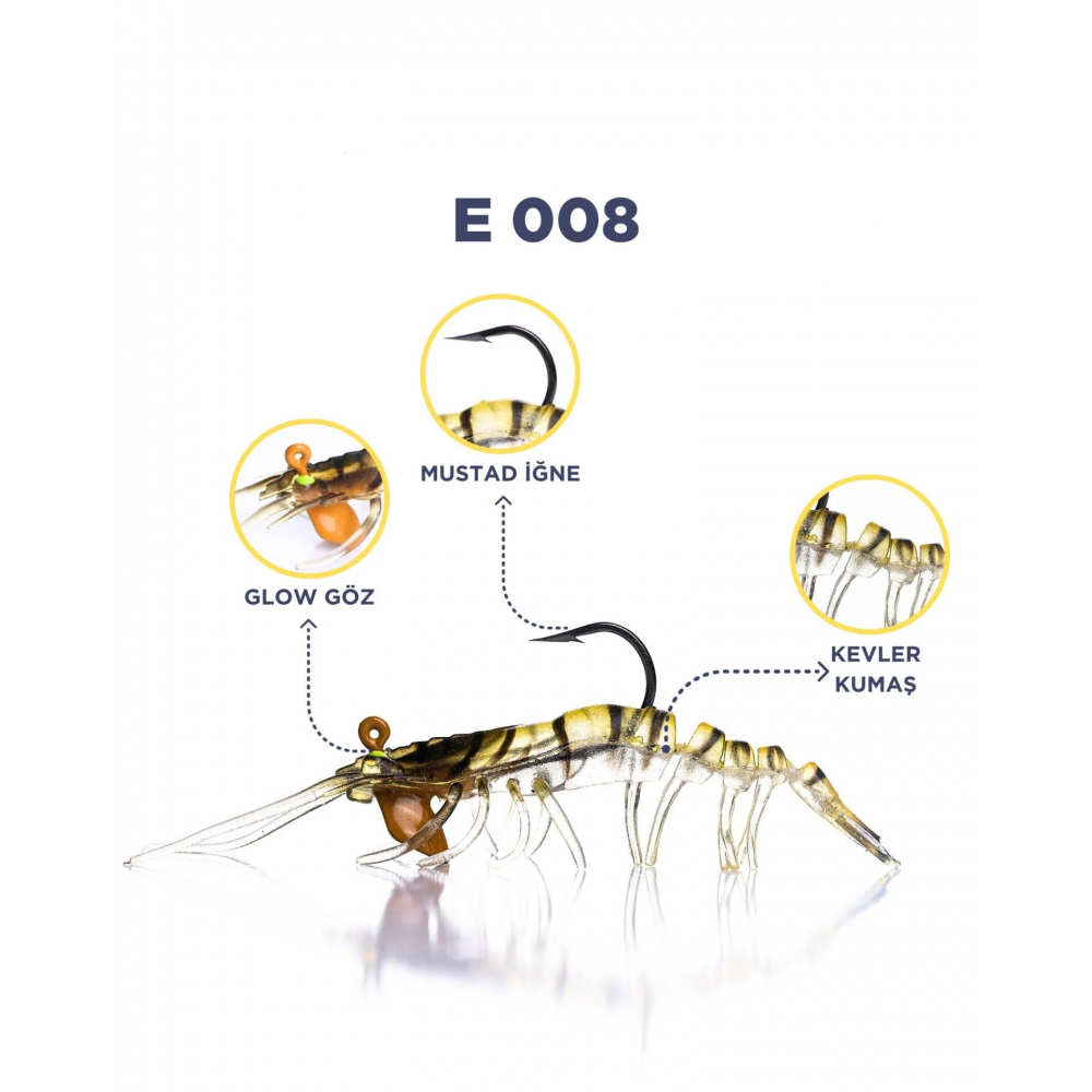 CARETTA SAKURA SHRIMP 6,5G 76Mm E 008 CARETTA SAKURA SHRIMP 6,5G 76Mm E 008