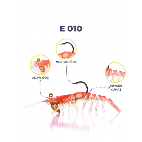 CARETTA SAKURA SHRIMP 6,5G 76Mm E 010 CARETTA SAKURA SHRIMP 6,5G 76Mm E 010