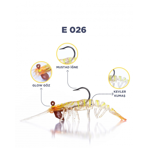 CARETTA SAKURA SHRIMP 6,5G 76Mm E 026 CARETTA SAKURA SHRIMP 6,5G 76Mm E 026