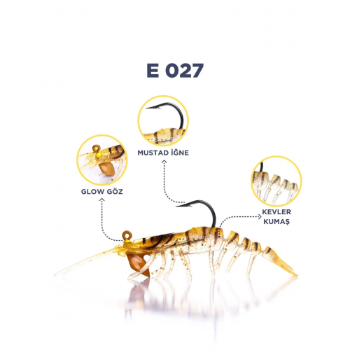 CARETTA SAKURA SHRIMP 6,5G 76Mm E 027 CARETTA SAKURA SHRIMP 6,5G 76Mm E 027